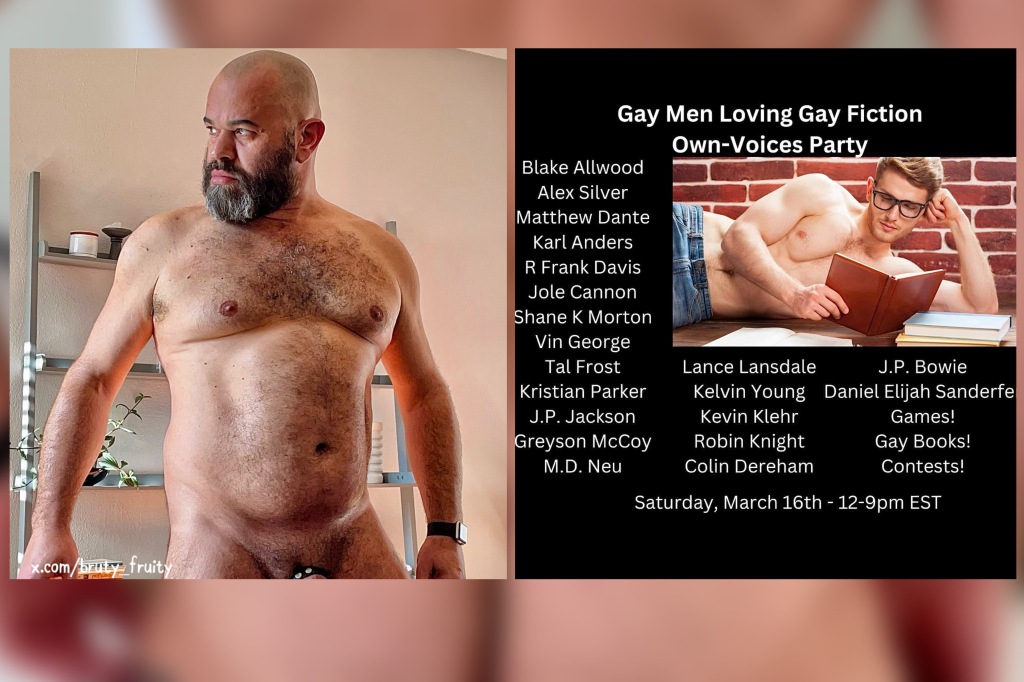 ‘GAY MEN LOVING GAY FICTION’ PARTY and NSFW EXTRA!